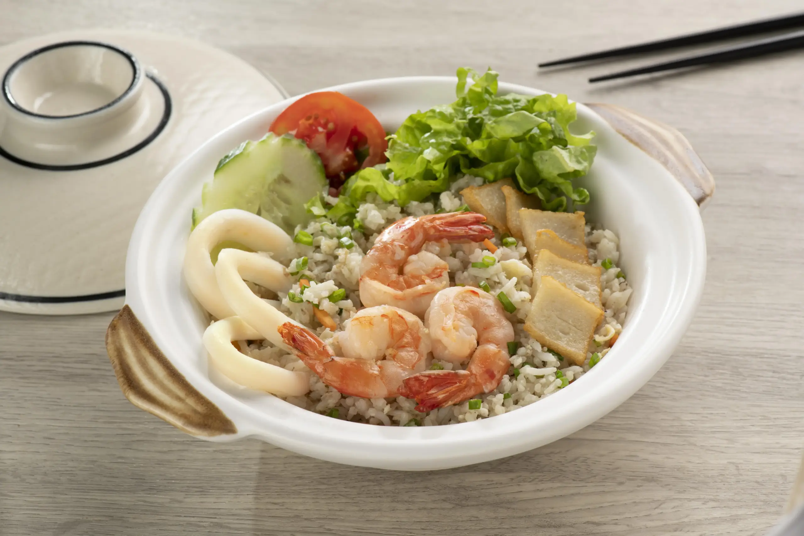 Seafood Fried Rice (Serves 3-4)